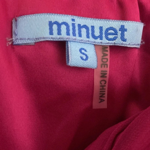 Minuet Dark Pink Strapless Sweetheart Ruched Mini Dress Size S - Picture 6 of 7